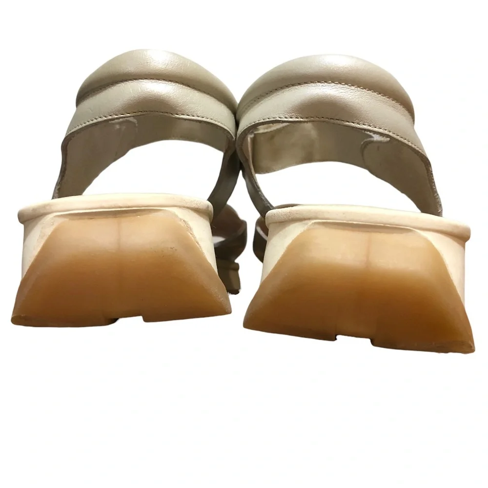 LOVE MOSCHINO Calfskin Logo Platform Sandals